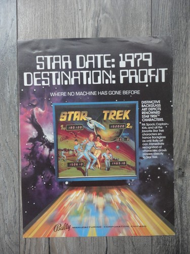Star trek pinball machine - star,