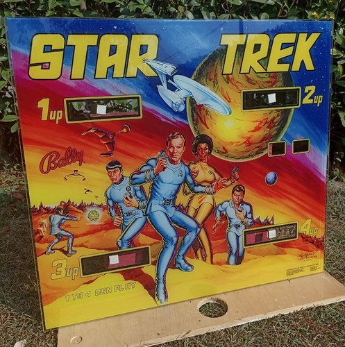 Star trek bally backglass - bally,