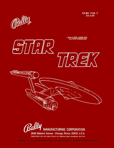 Star trek pinball machine - star,